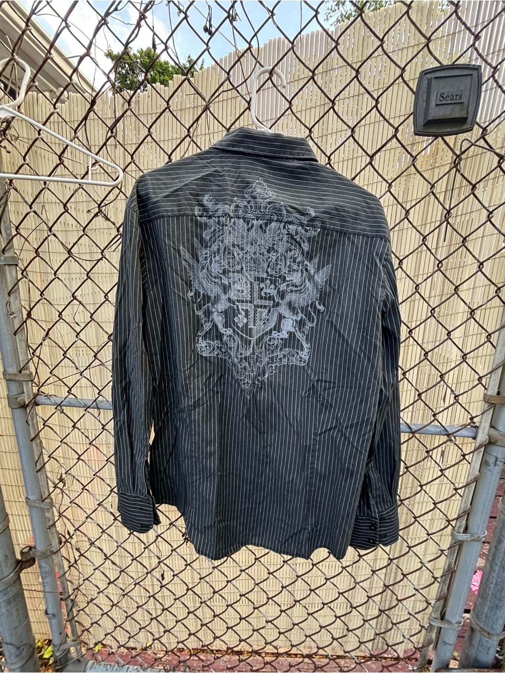 Level Ten y2k pinstripe pullover